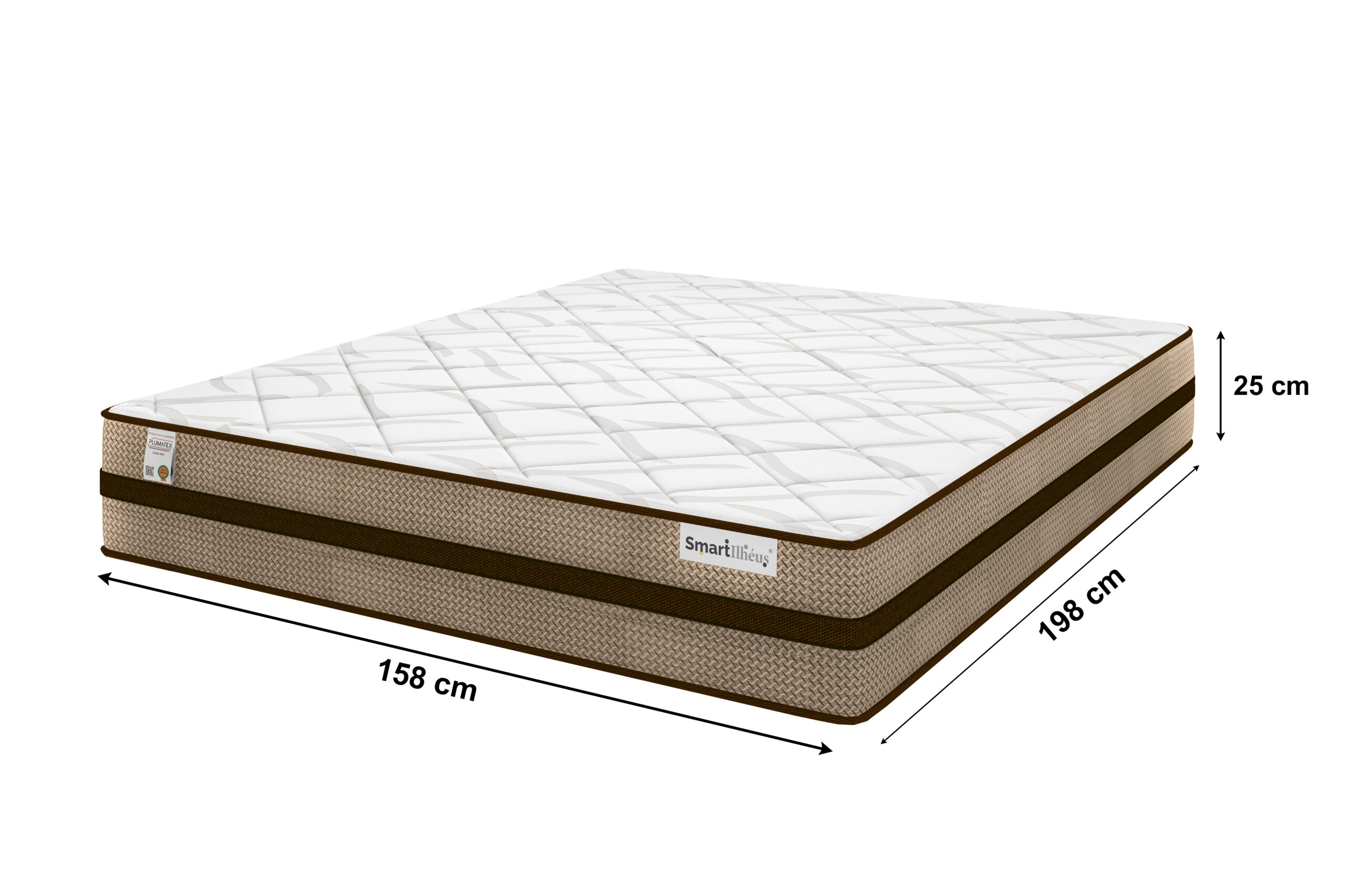 COLCHÃO QUEEN 158X198X22 - SMART ILHEUS - PLUMATEX - Imagem 3