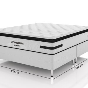 CONJUNTO QUEEN 158X198X36 - LIZ PREMIUM - UNIQUE