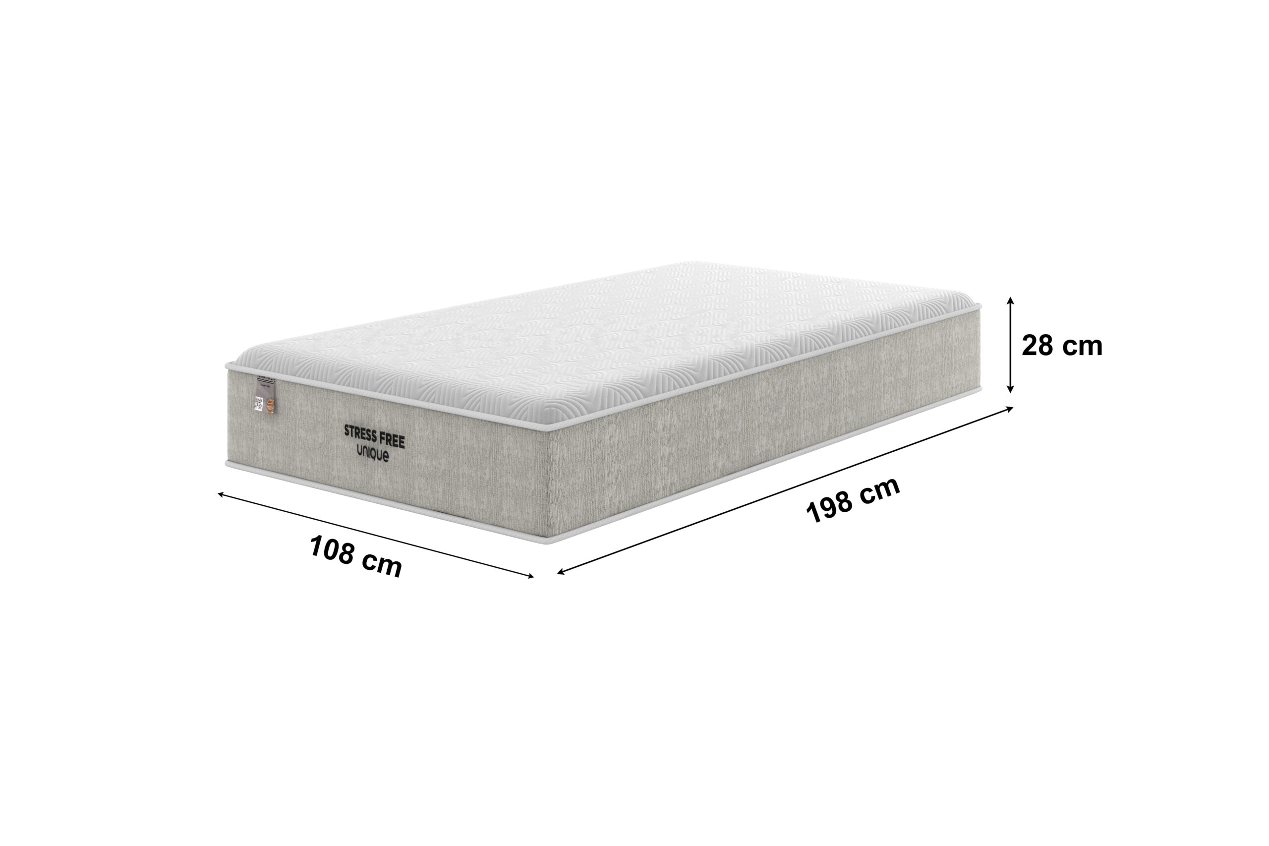 CONJUNTO SOLTEIRÃO 108X198X28 - STRESS FREE - UNIQUE - Imagem 3