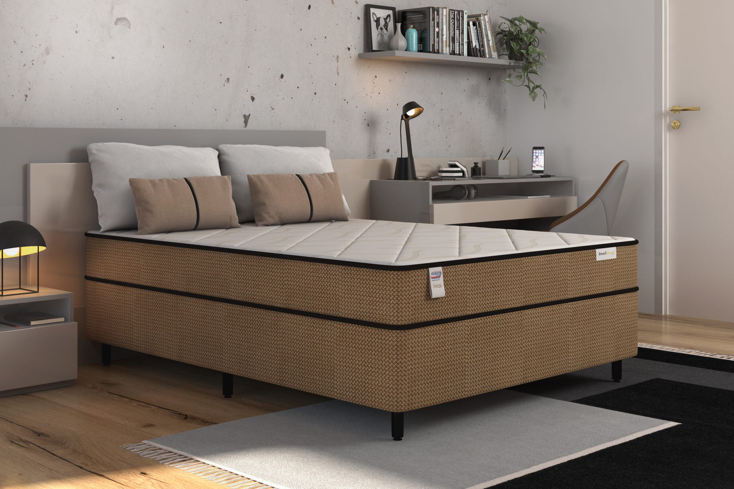 CONJUNTO CASAL 138X188X22 - SMART CLASSIC - PLUMATEX