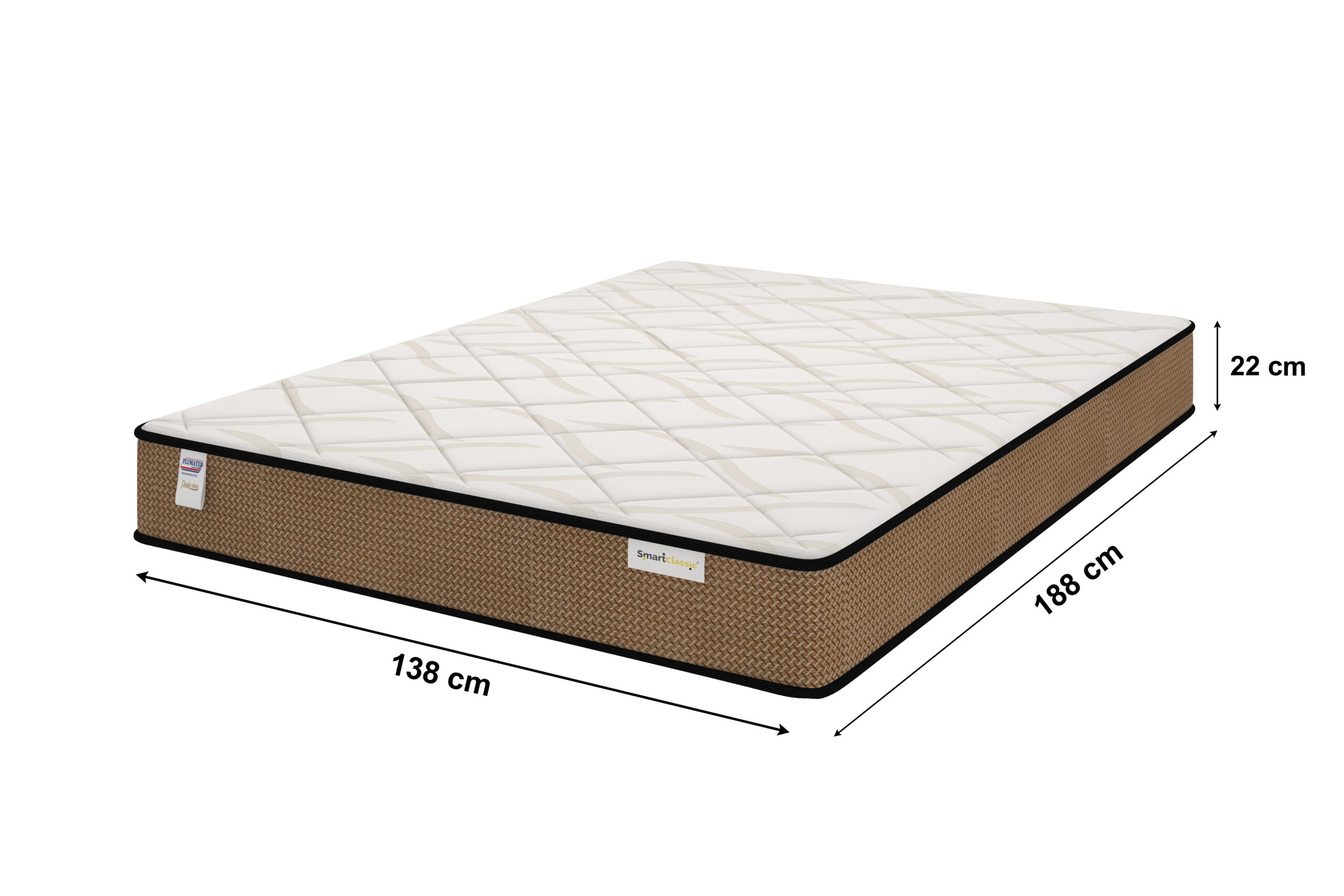 CONJUNTO CASAL 138X188X22 - SMART CLASSIC - PLUMATEX - Imagem 2