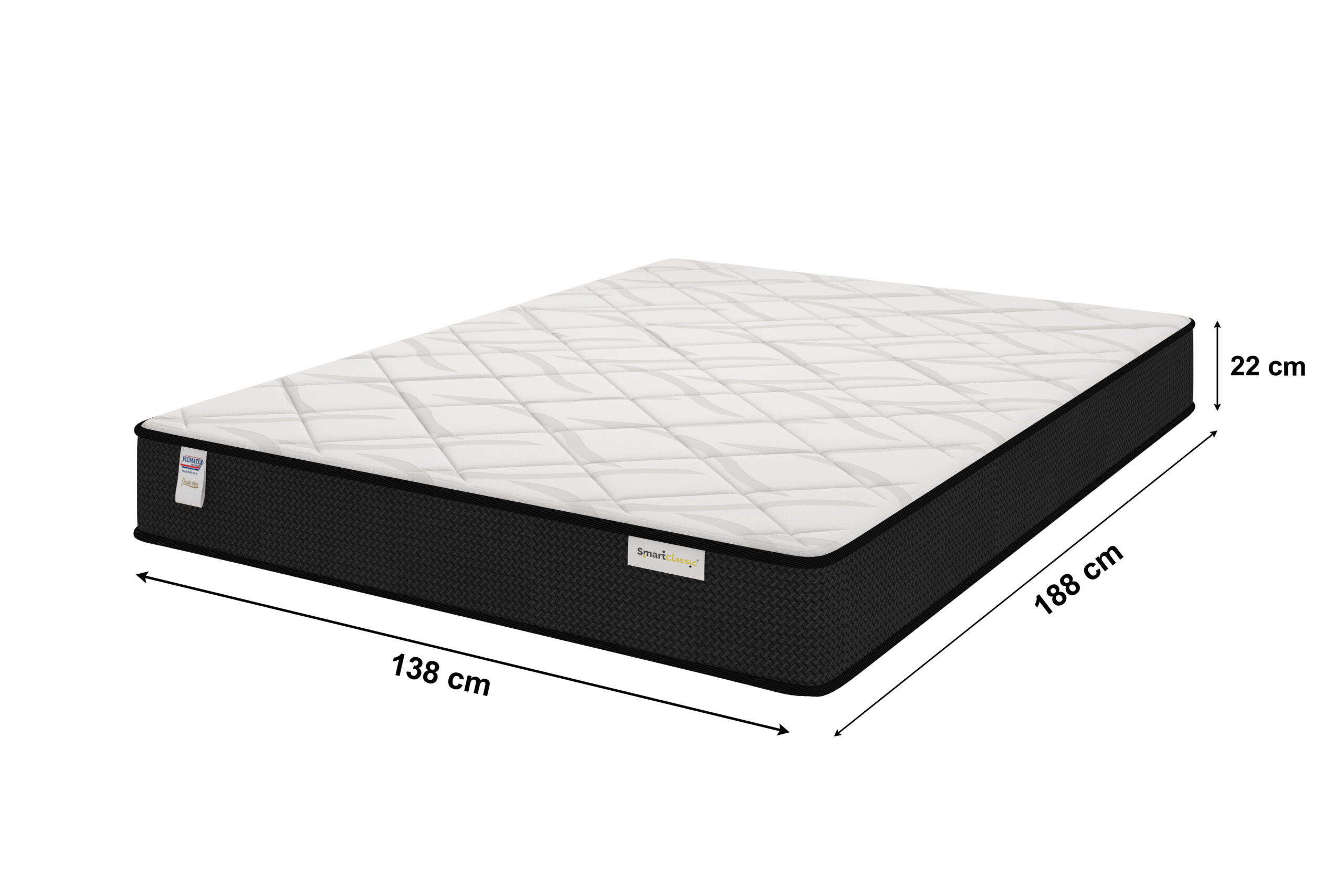 CONJUNTO CASAL 138X188X22 - SMART CLASSIC - PLUMATEX - Imagem 3